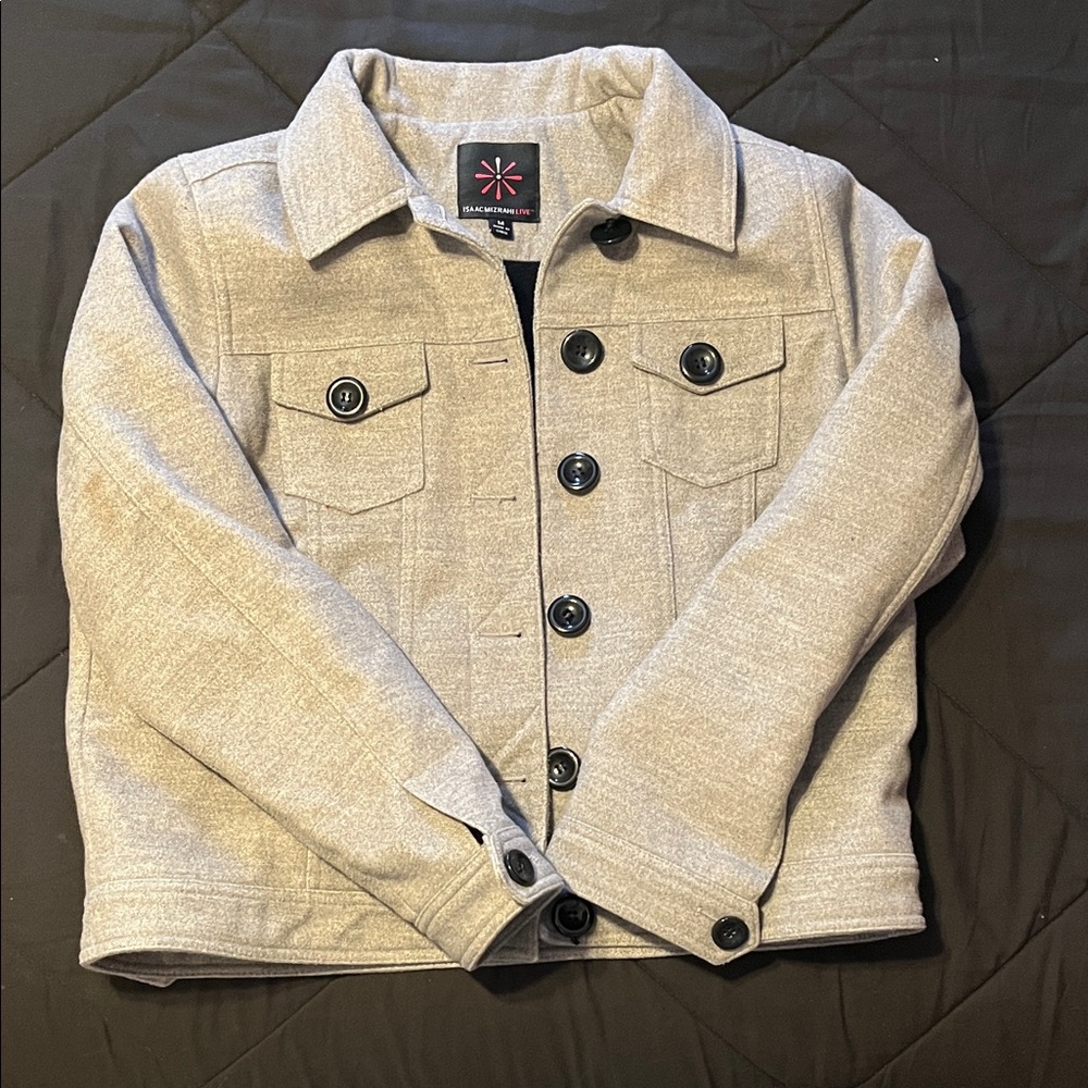 Isaac Mizrahi Adult Light Gray Jacket